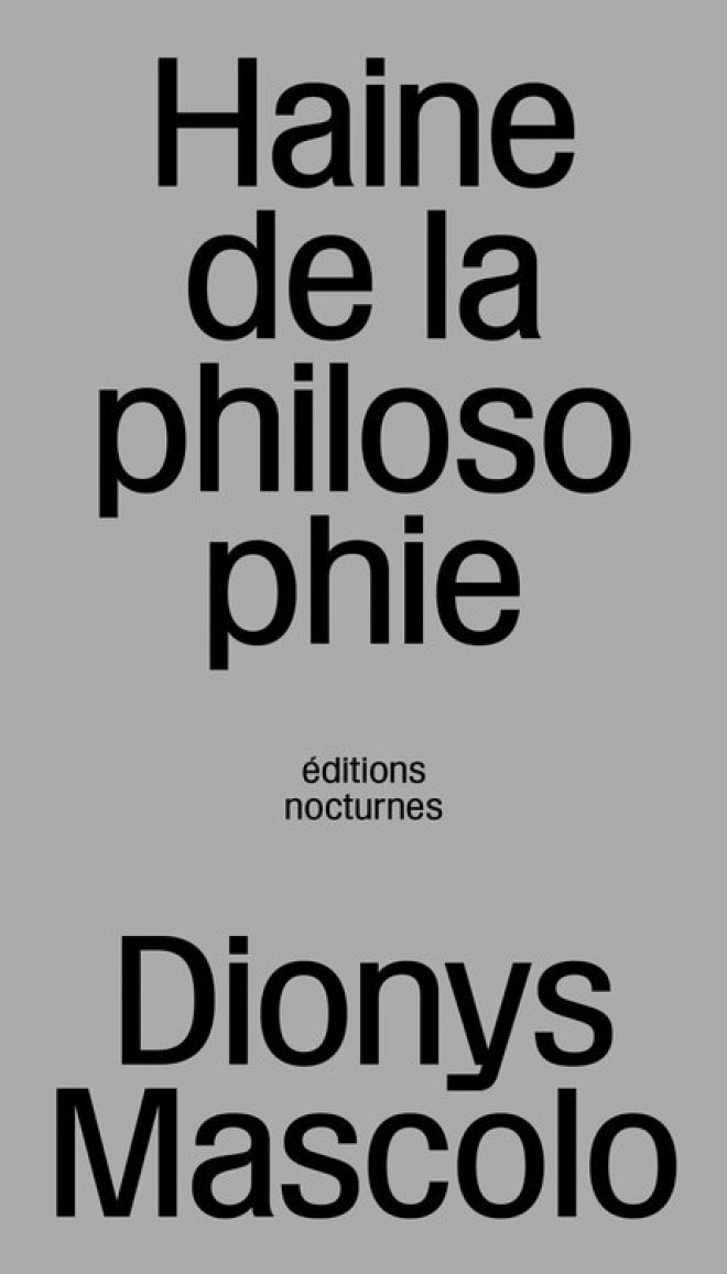 Haine de la philosophie
