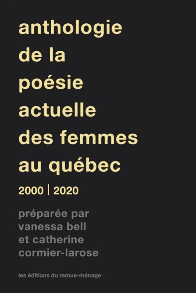 Anthologie de la poésie actuelle des femmes au Québec