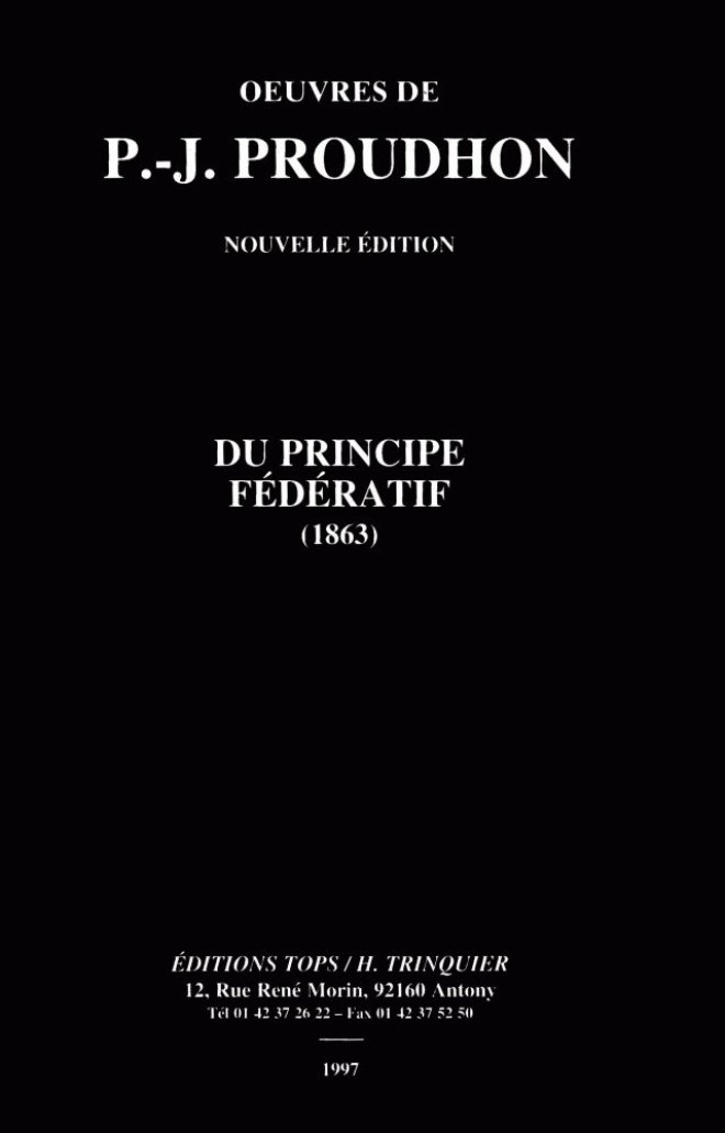 Du principe fédératif