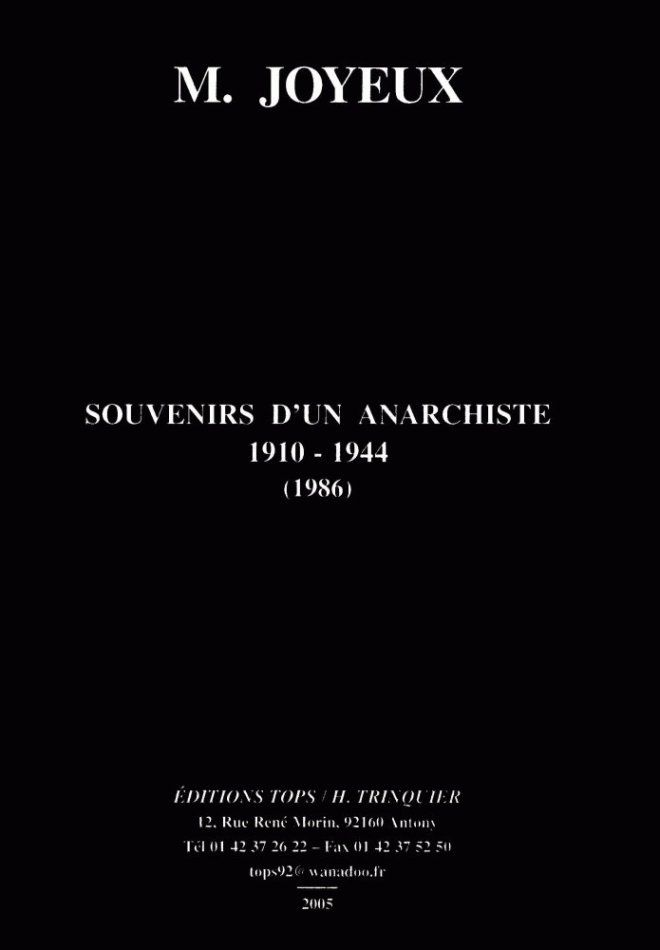 Souvenirs d’un anarchiste