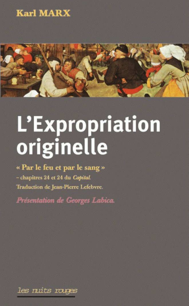 L’EXPROPRIATION ORIGINELLE