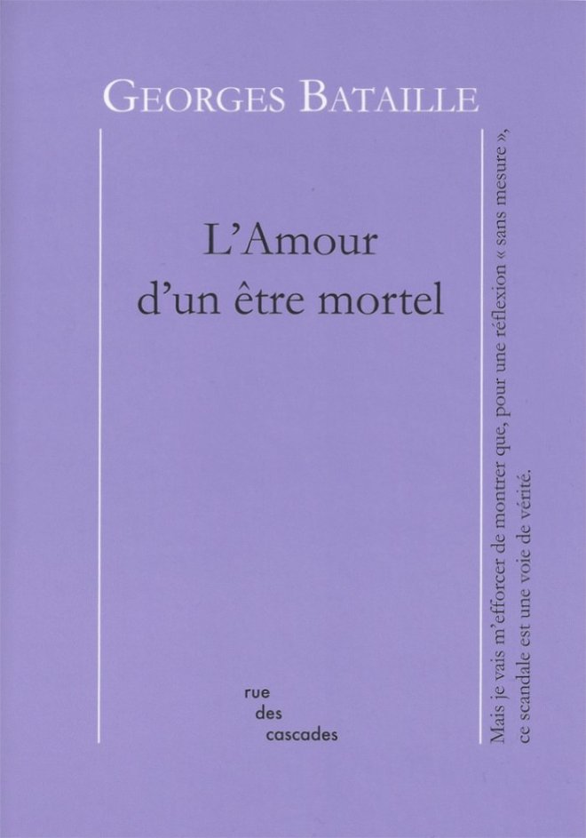 L’Amour d’un être mortel
