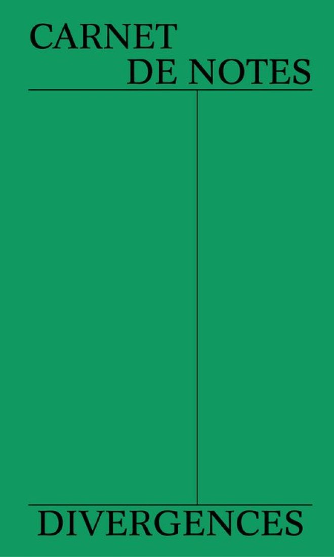 Carnet de notes vert