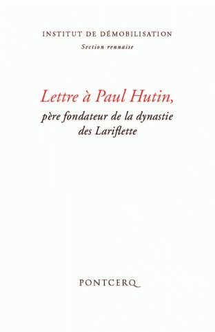 Lettre à Paul Hutin