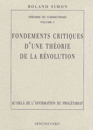 Fondements critiques d’une théorie de la révolution