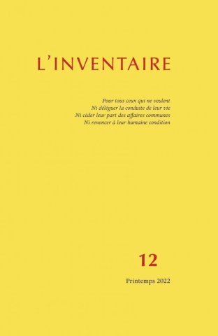 L'inventaire n°12