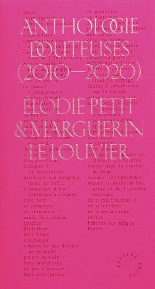 Anthologie Douteuses (2010-2020)